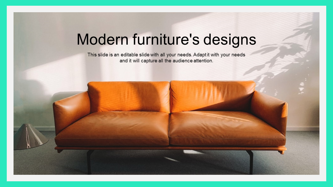modern furniture powerpoint templates